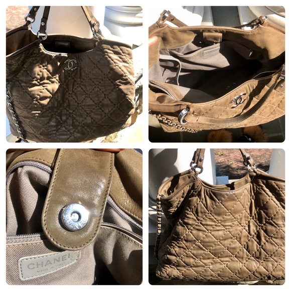 Authentic JUMBO Chanel Iridescent Tote - Picture 11 of 12